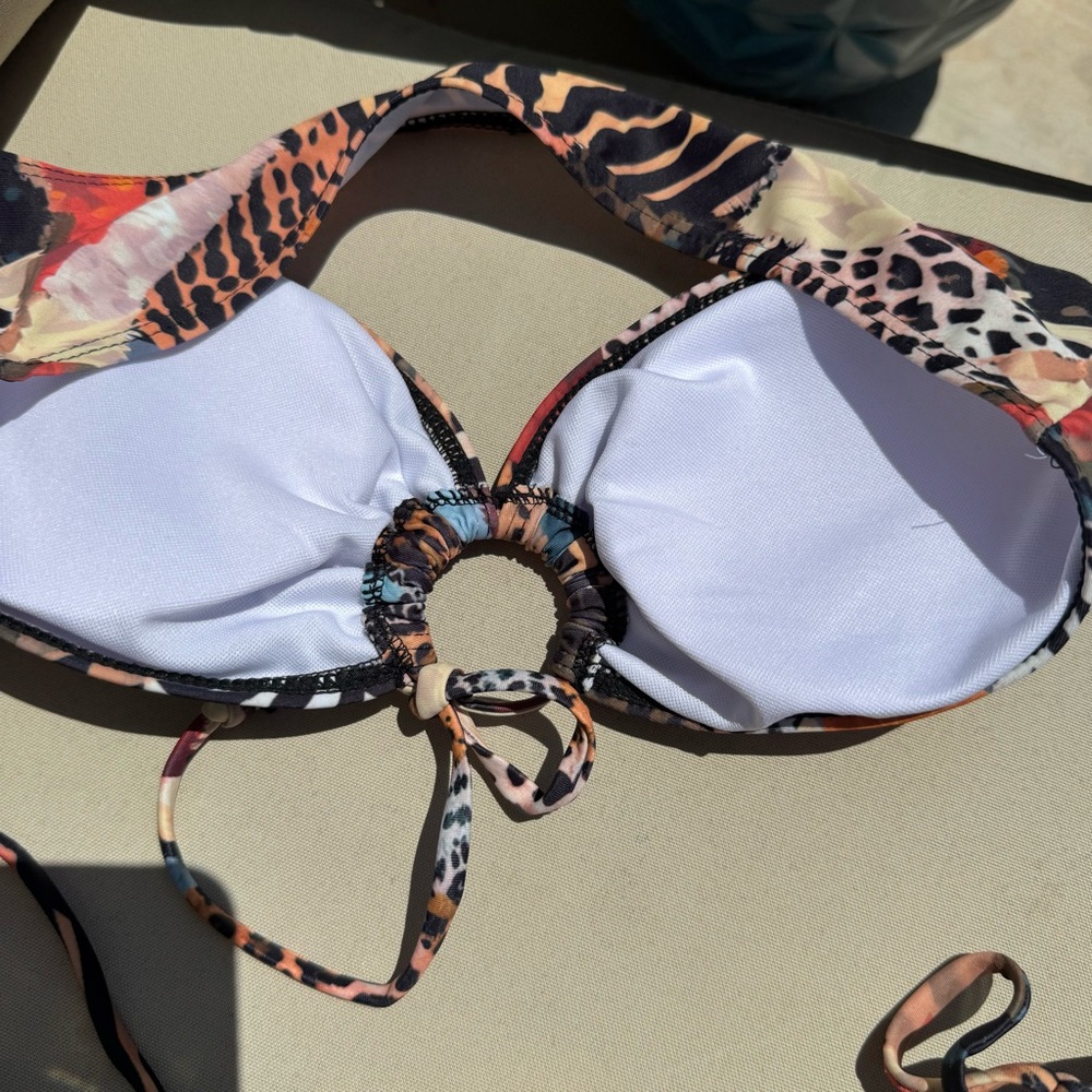Multicolor Animal Print Bikini Set Medium- NWOT New - Picture 5 of 8
